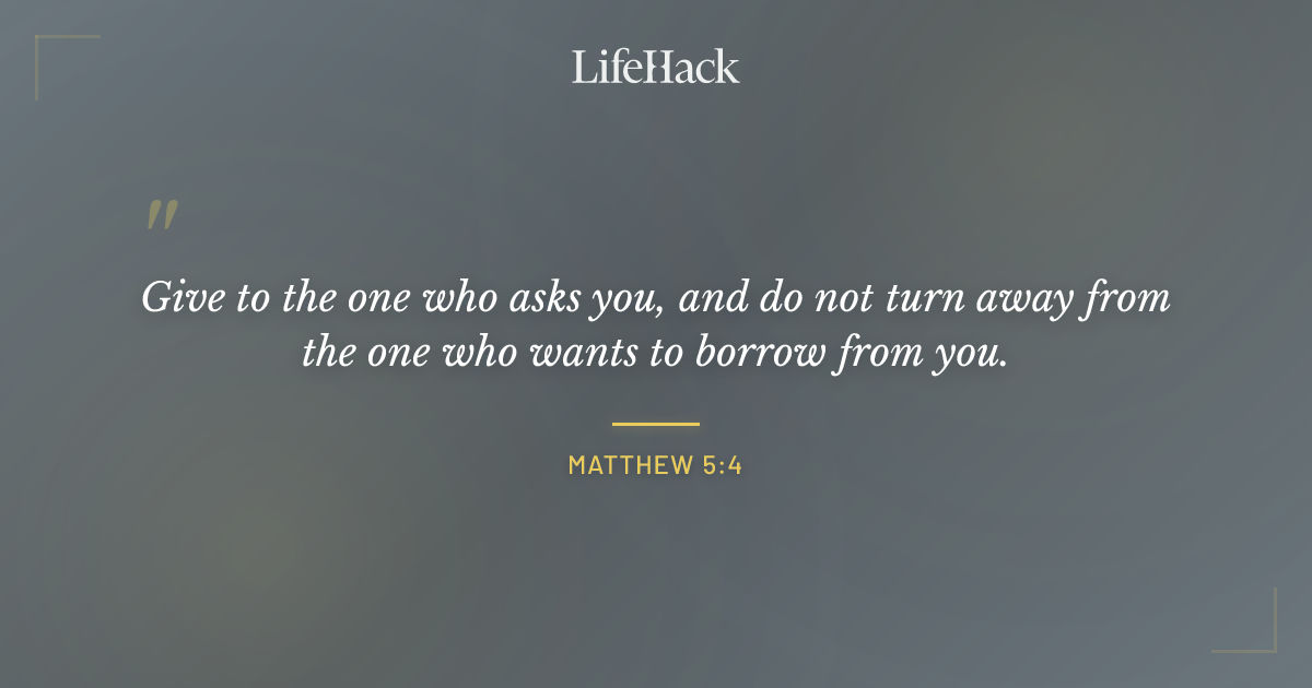Quote by Matthew 5:4