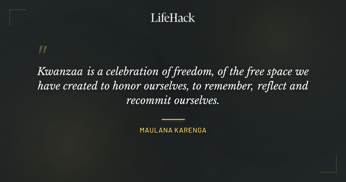 Quote by Maulana Karenga