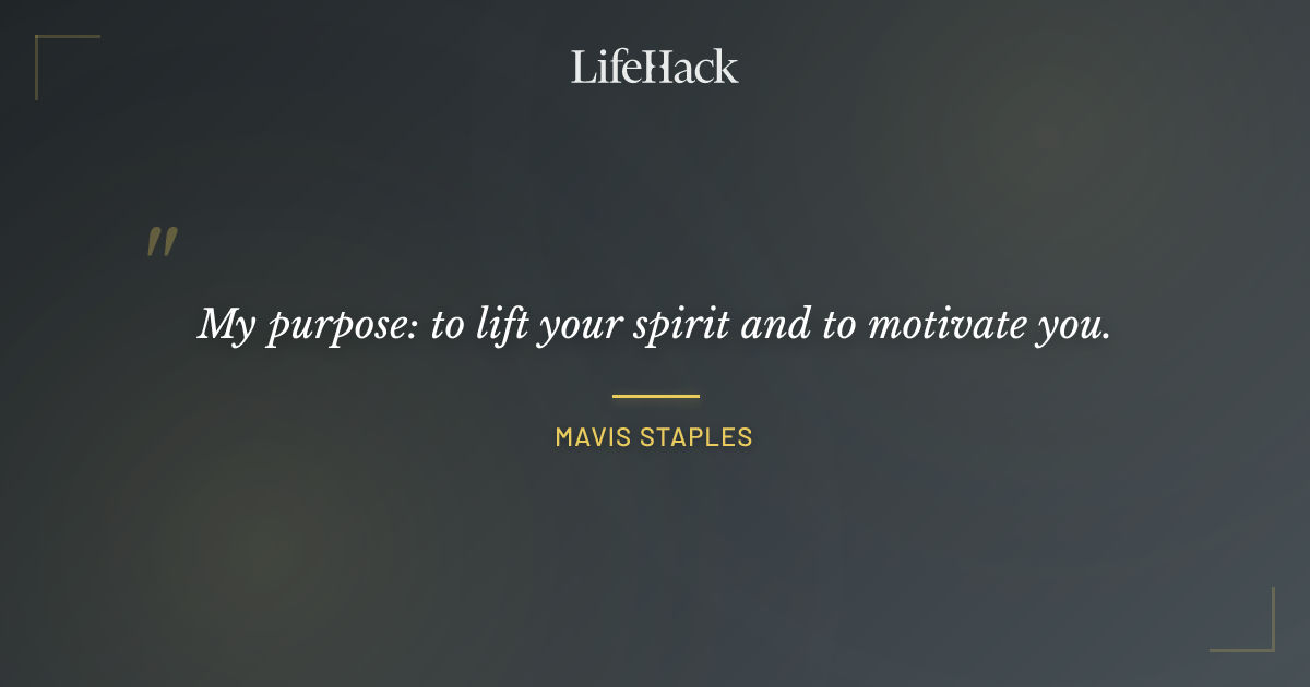Quote by Mavis Staples