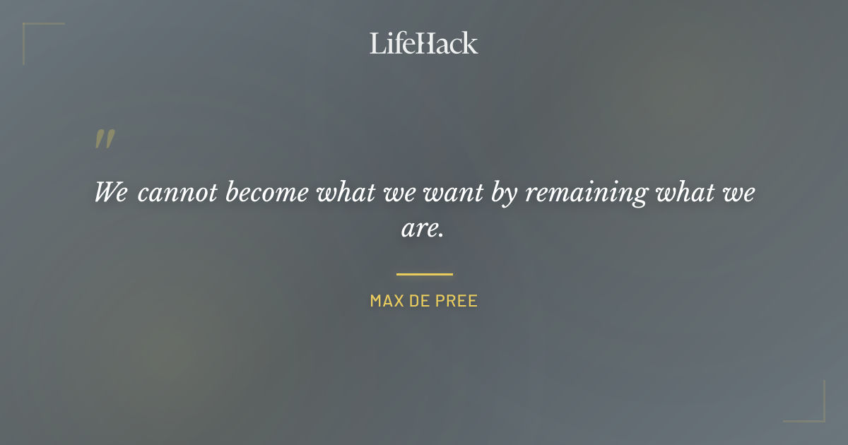 Quote by Max de Pree