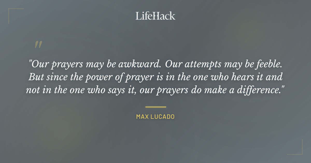 Quote by Max Lucado