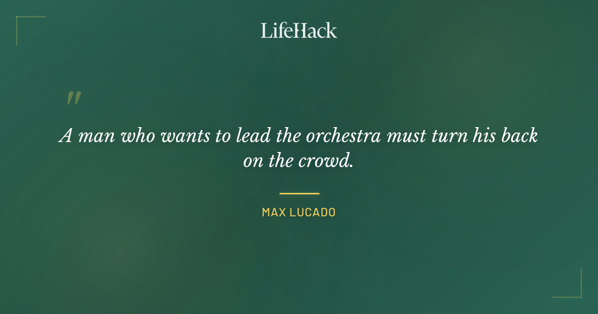 Quote by Max Lucado