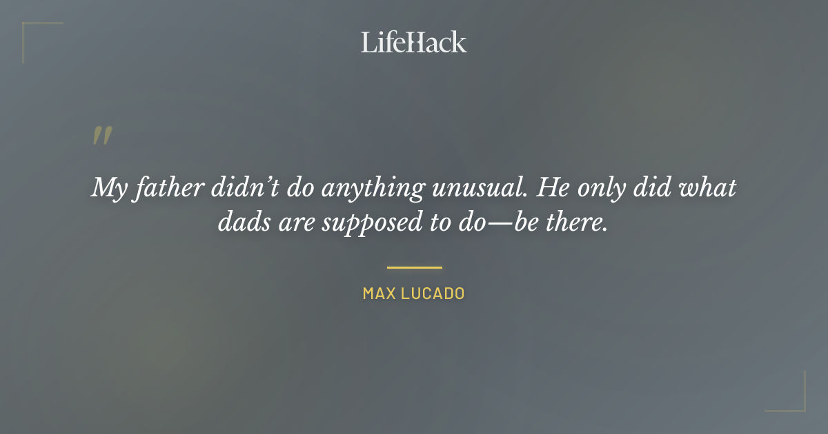 Quote by Max Lucado