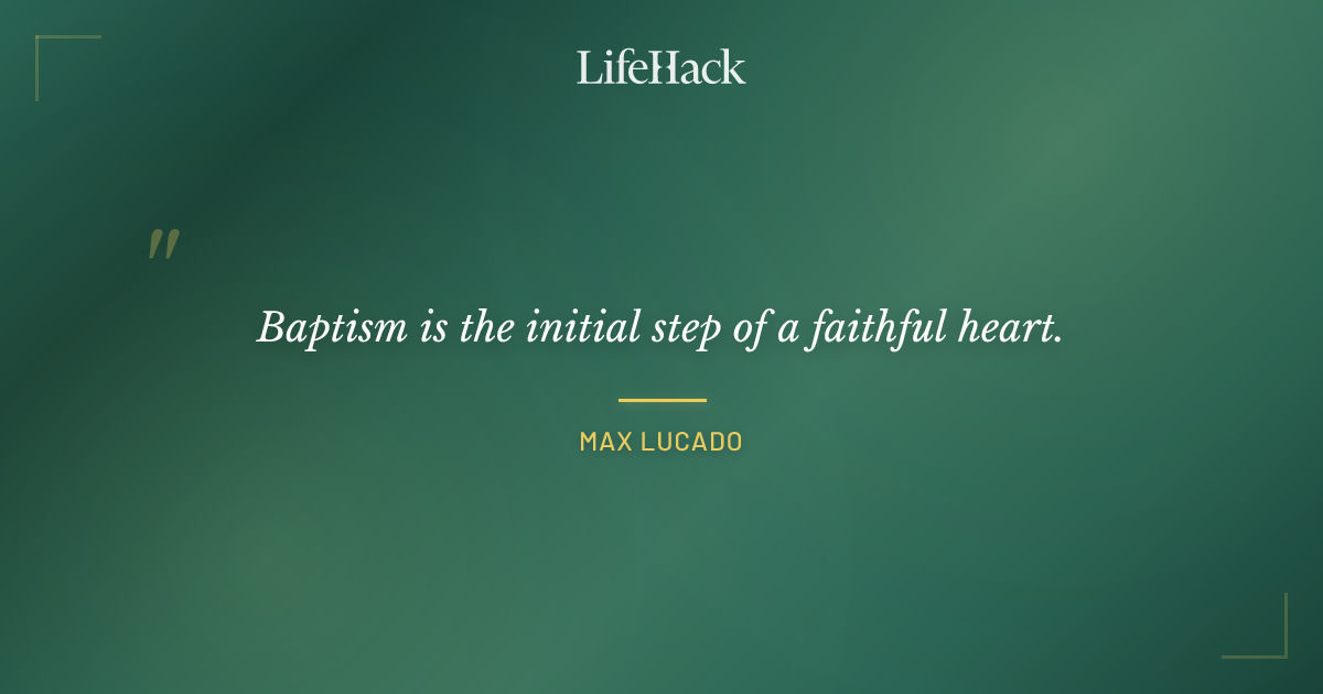 Quote by Max Lucado