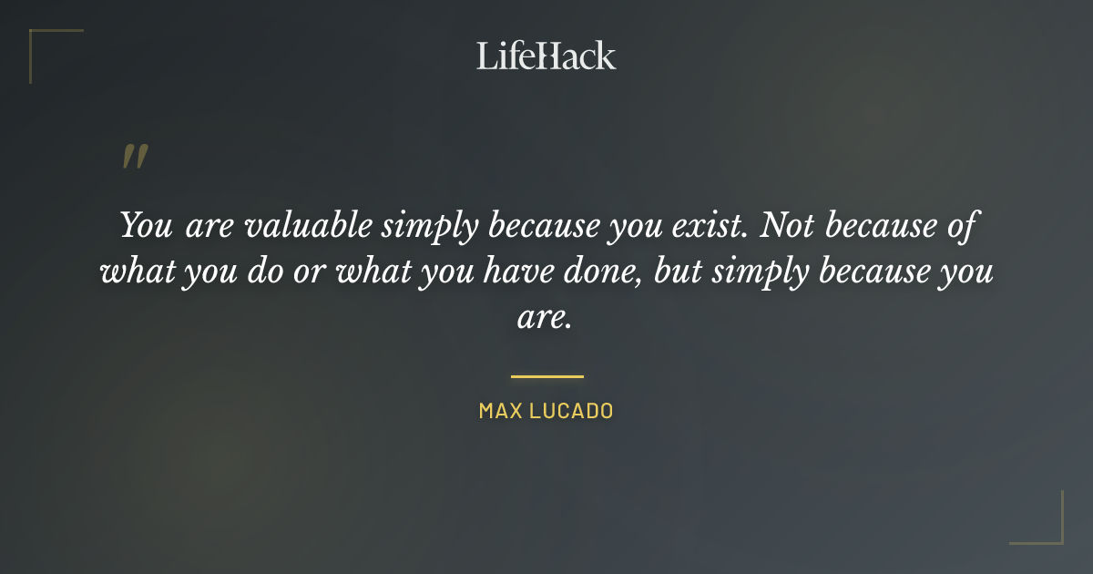 Quote by Max Lucado