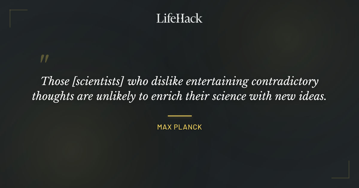 Quote by Max Planck