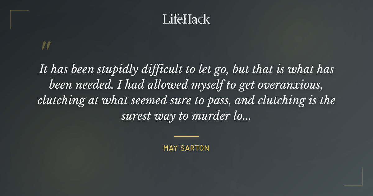 Quote by May Sarton