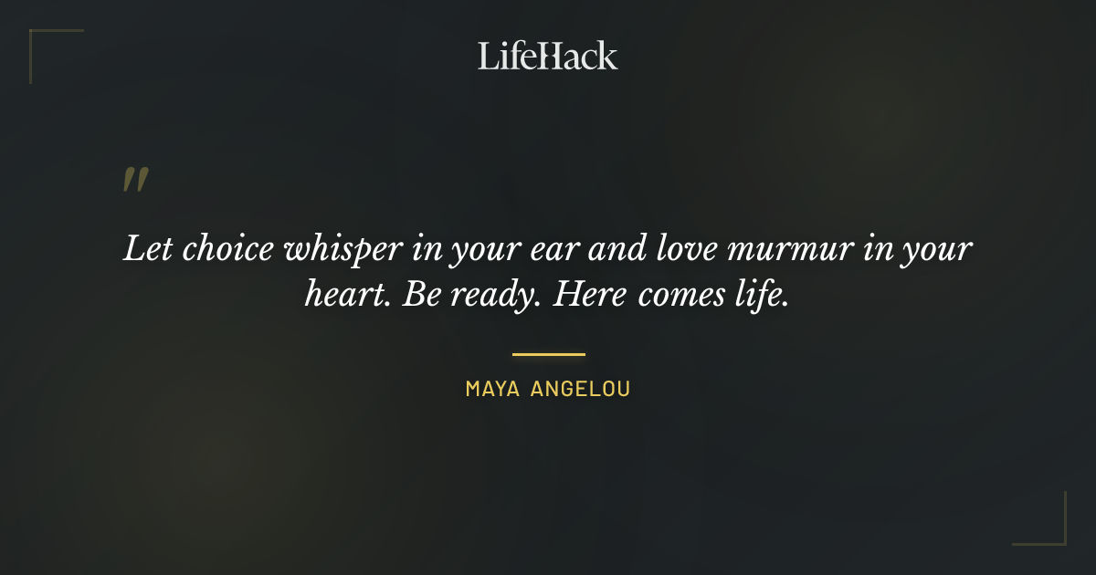 Quote by Maya Angelou