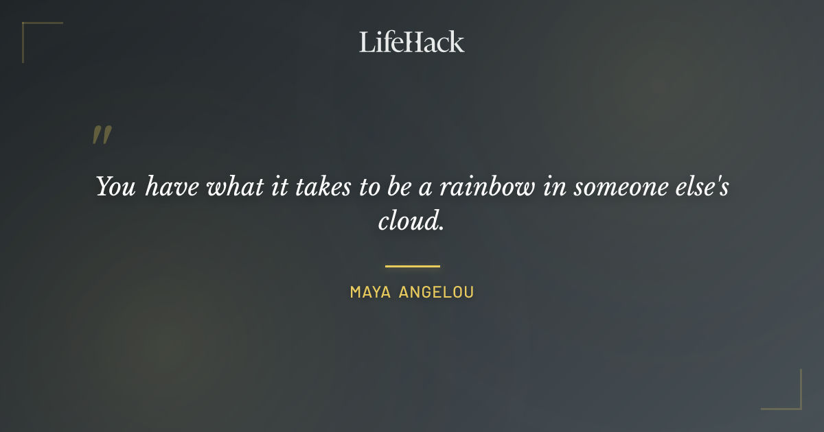 Quote by Maya Angelou