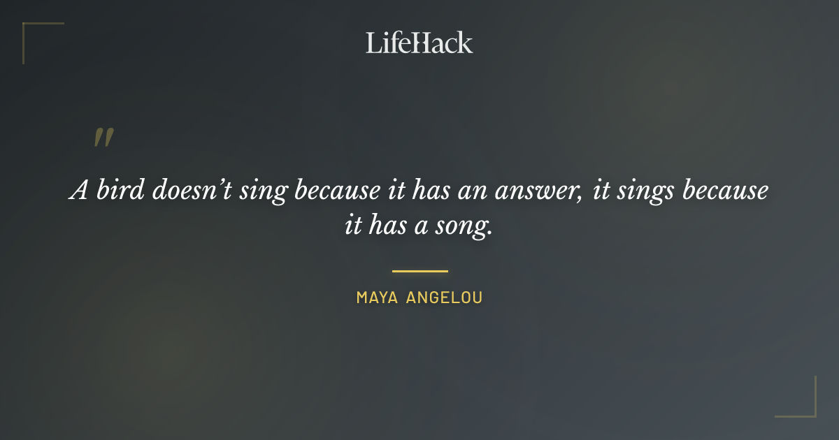 Quote by Maya Angelou