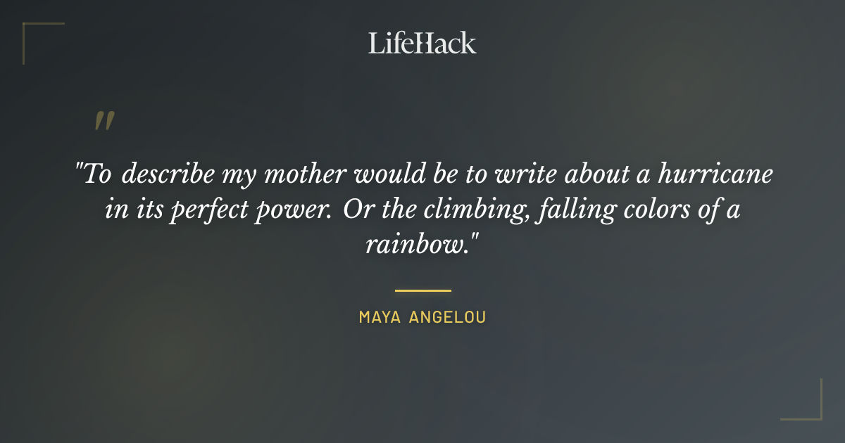 Quote by Maya Angelou