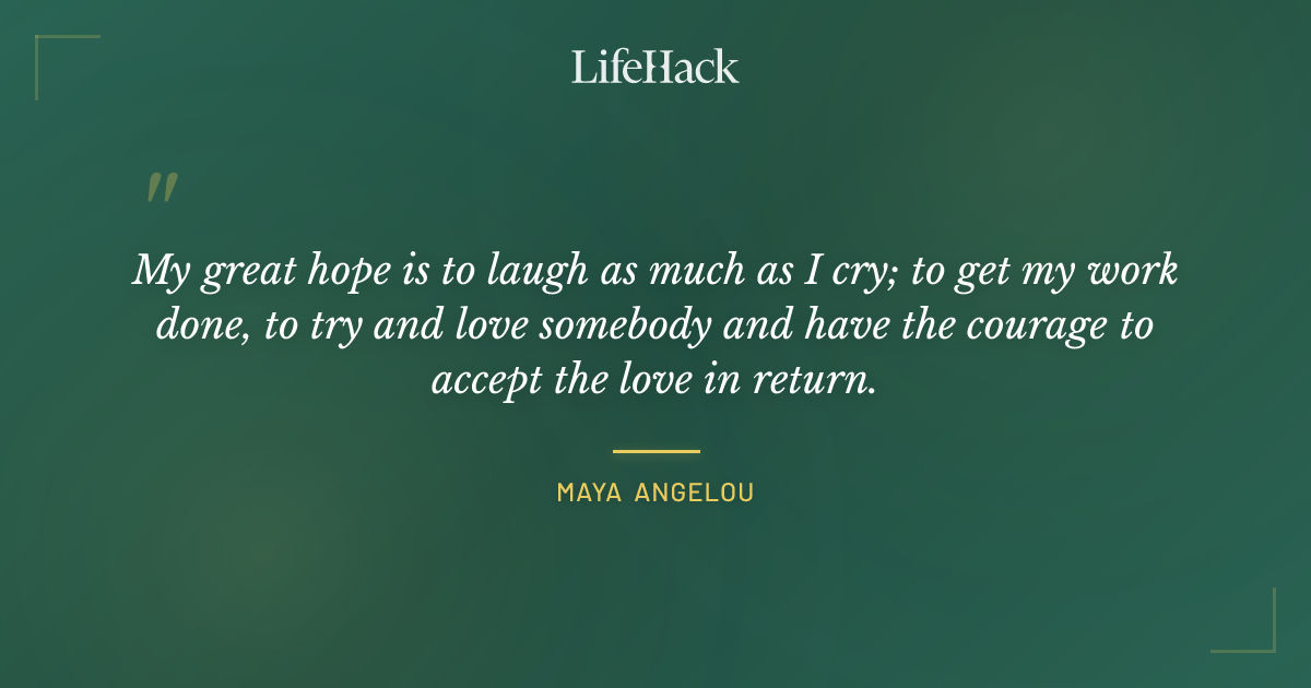 Quote by Maya Angelou