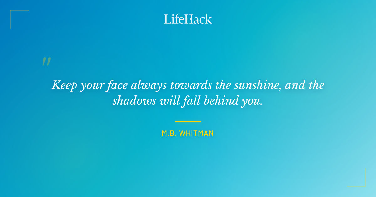 Quote by M.B. Whitman