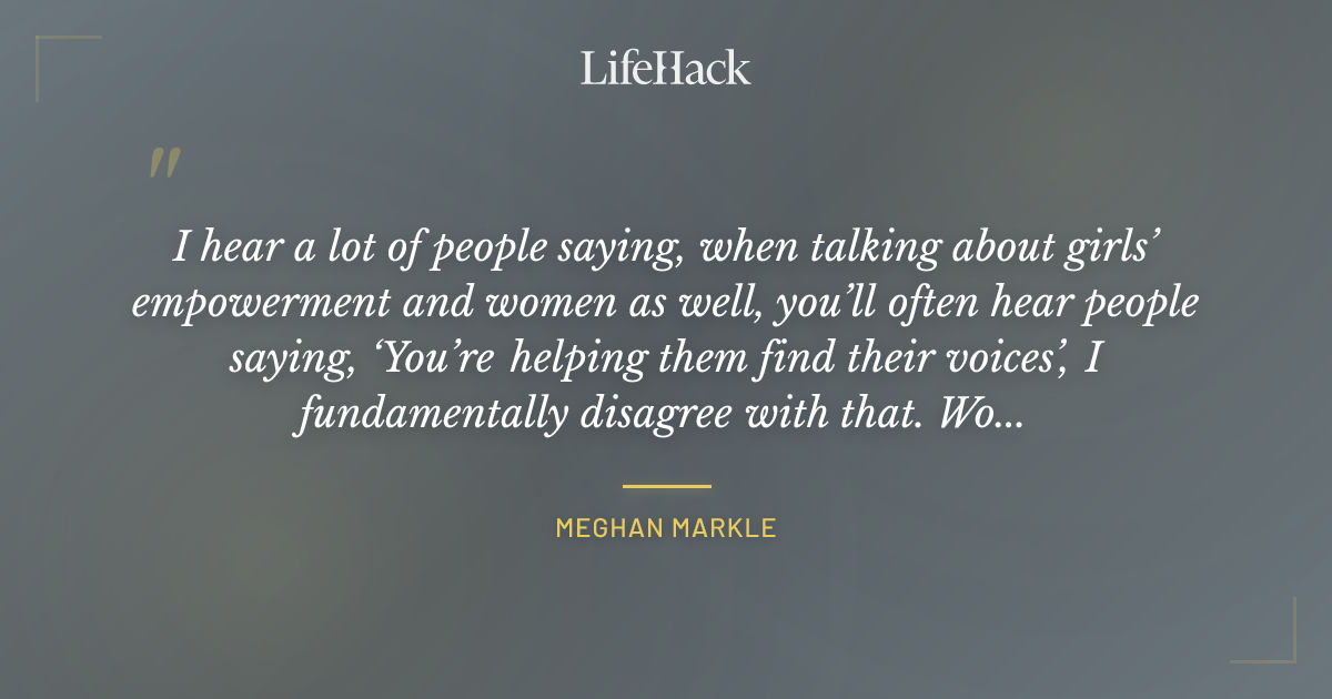 Quote by Meghan Markle