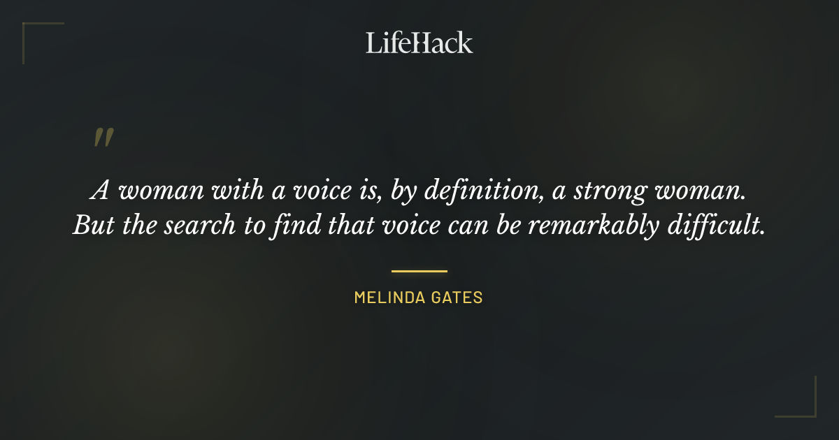 Quote by Melinda Gates