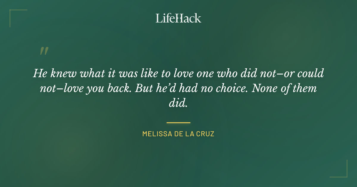 Quote by Melissa de la Cruz