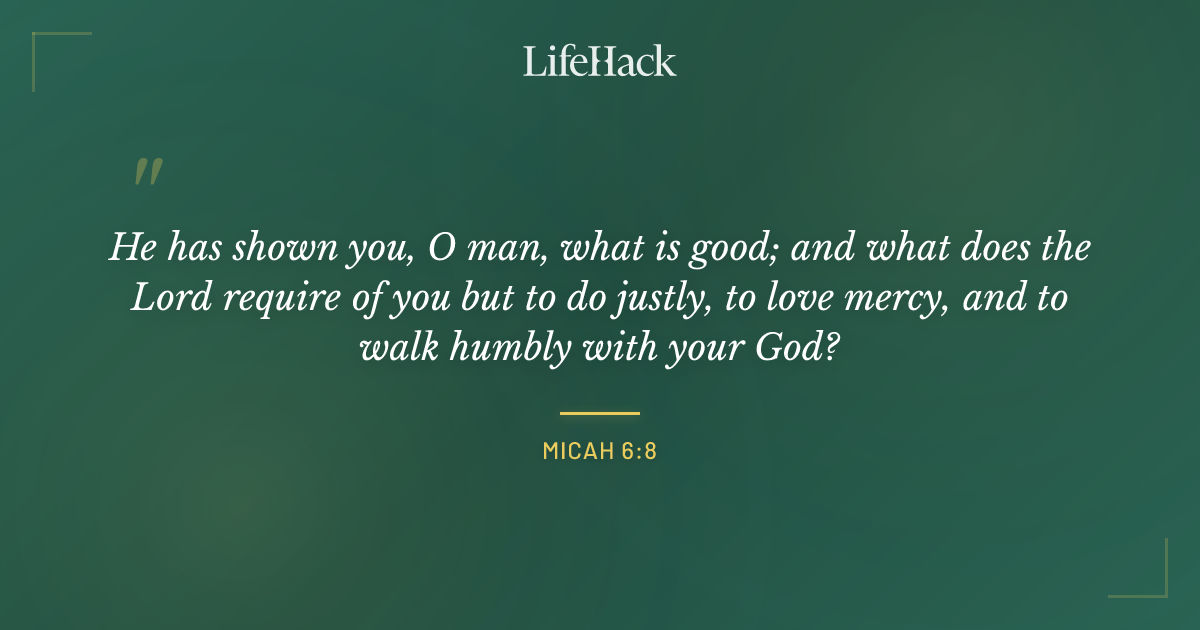 Quote by Micah 6:8