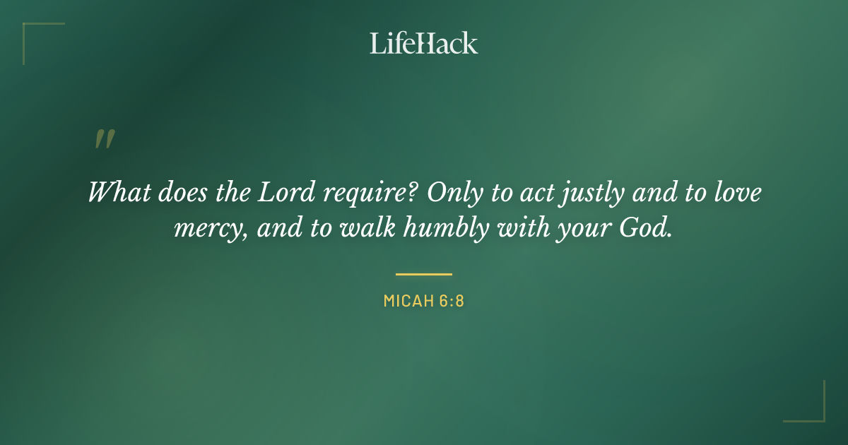 Quote by Micah 6:8