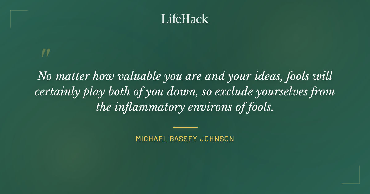 Quote by Michael Bassey Johnson