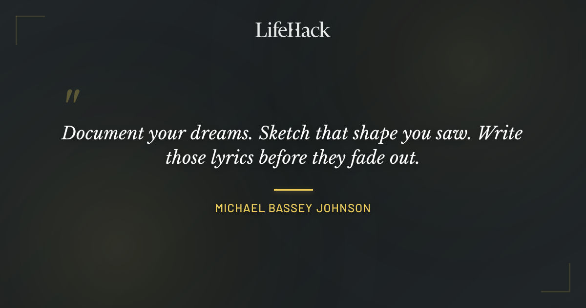 Quote by Michael Bassey Johnson