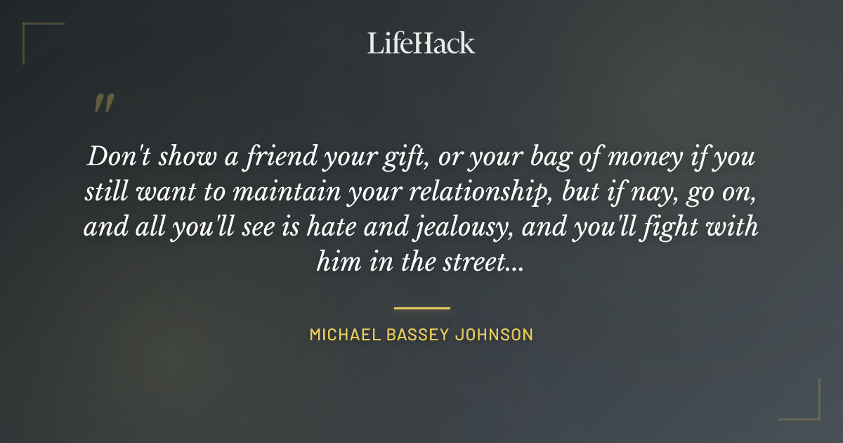Quote by Michael Bassey Johnson