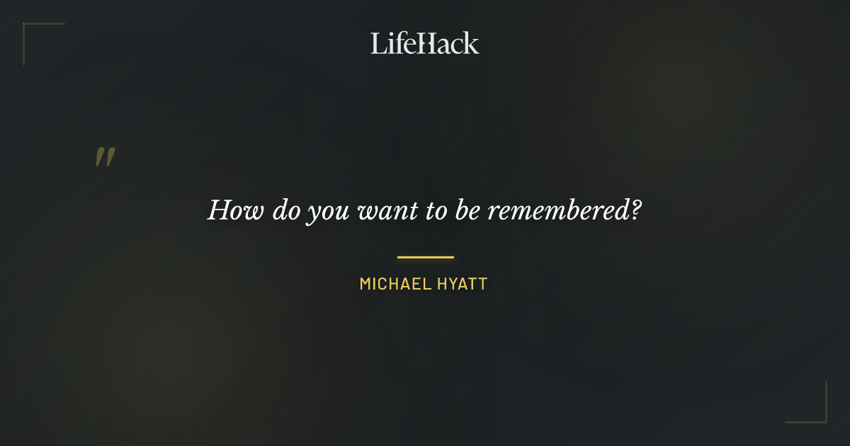 Quote by Michael Hyatt