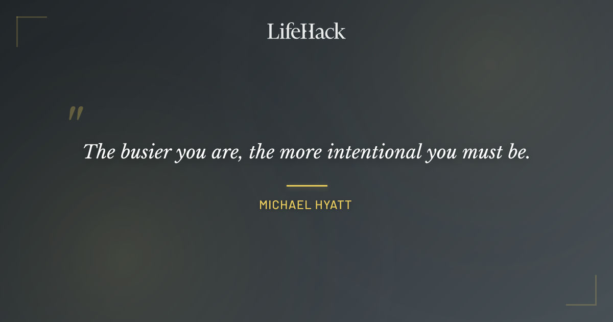 Quote by Michael Hyatt