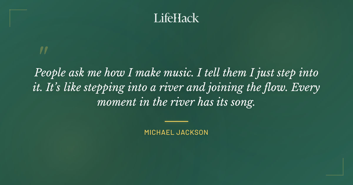 Quote by Michael Jackson
