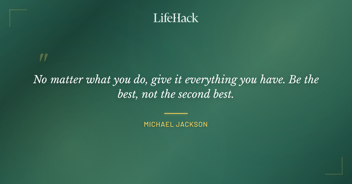 Quote by Michael Jackson