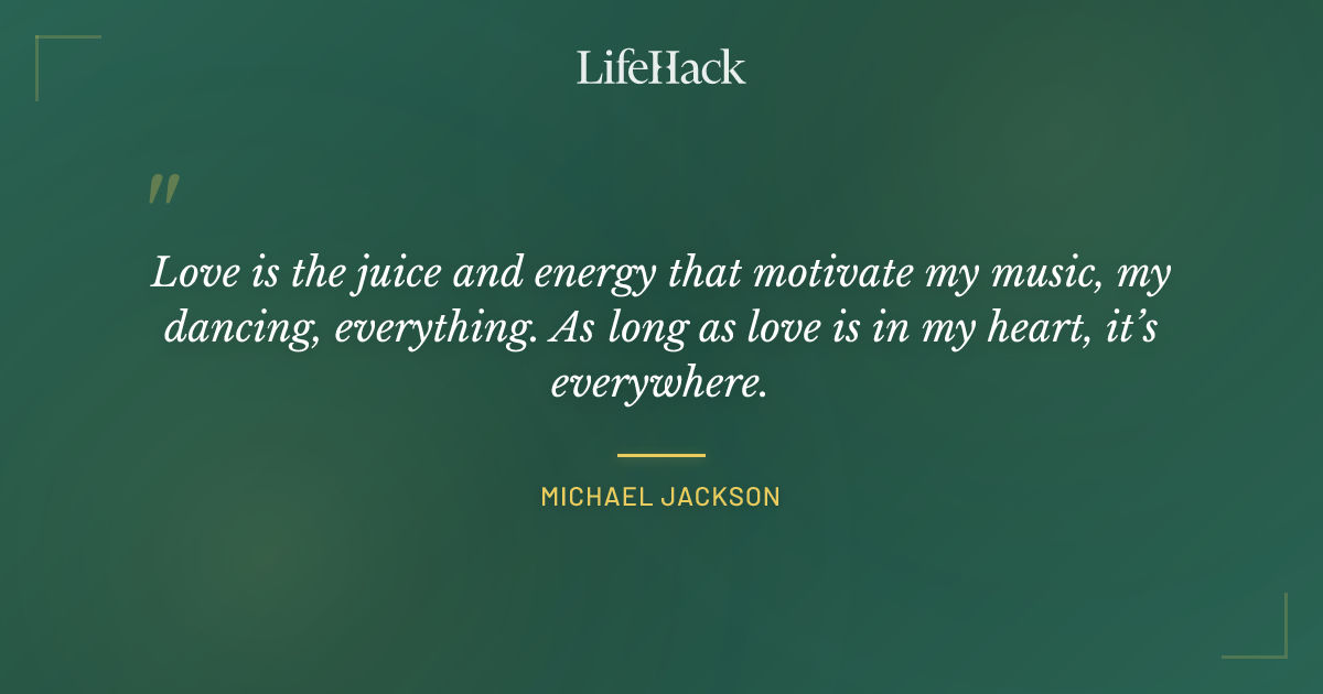 Quote by Michael Jackson