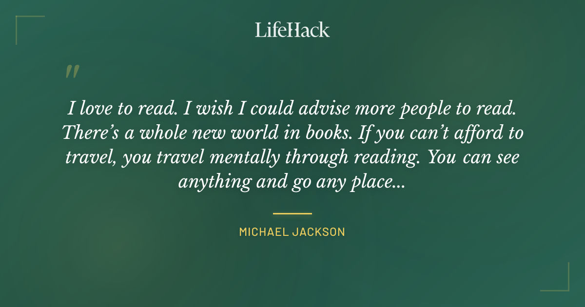 Quote by Michael Jackson
