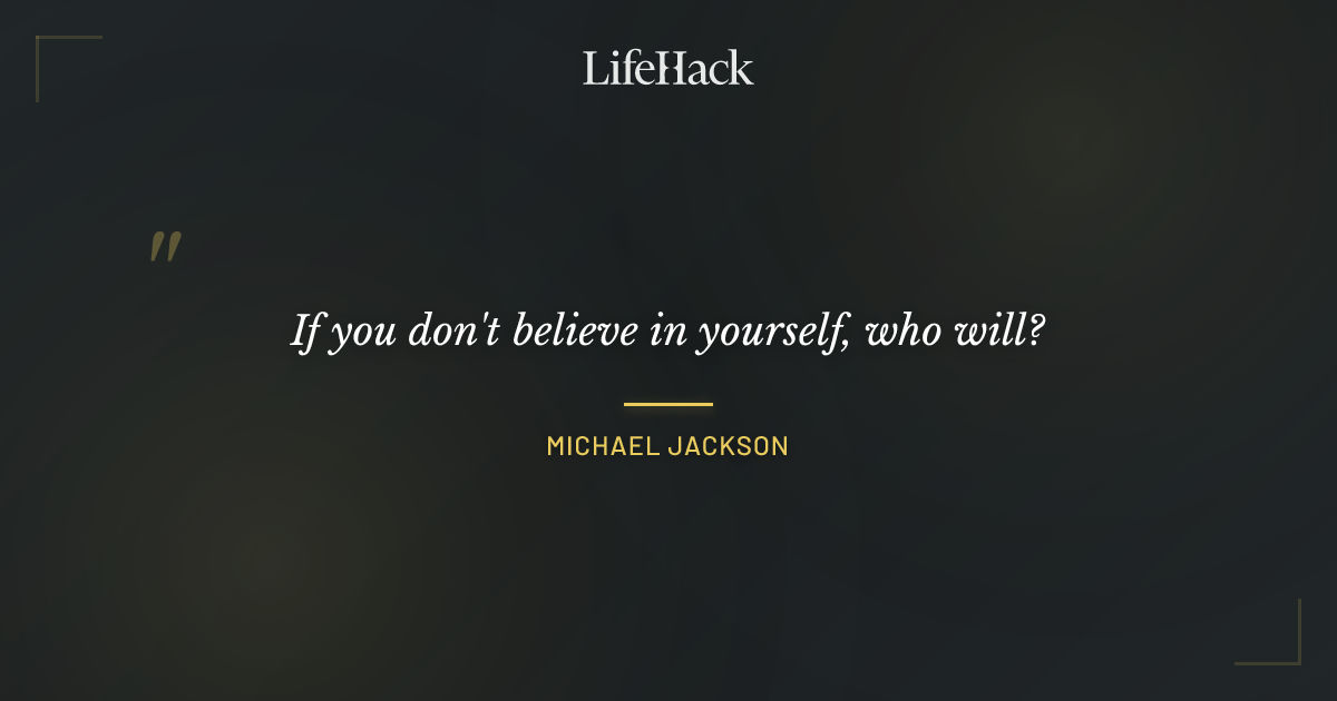 Quote by Michael Jackson