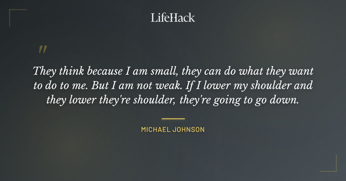 Quote by Michael Johnson