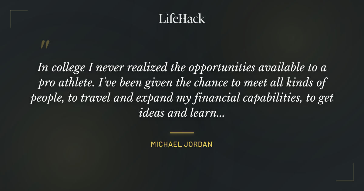 Quote by Michael Jordan