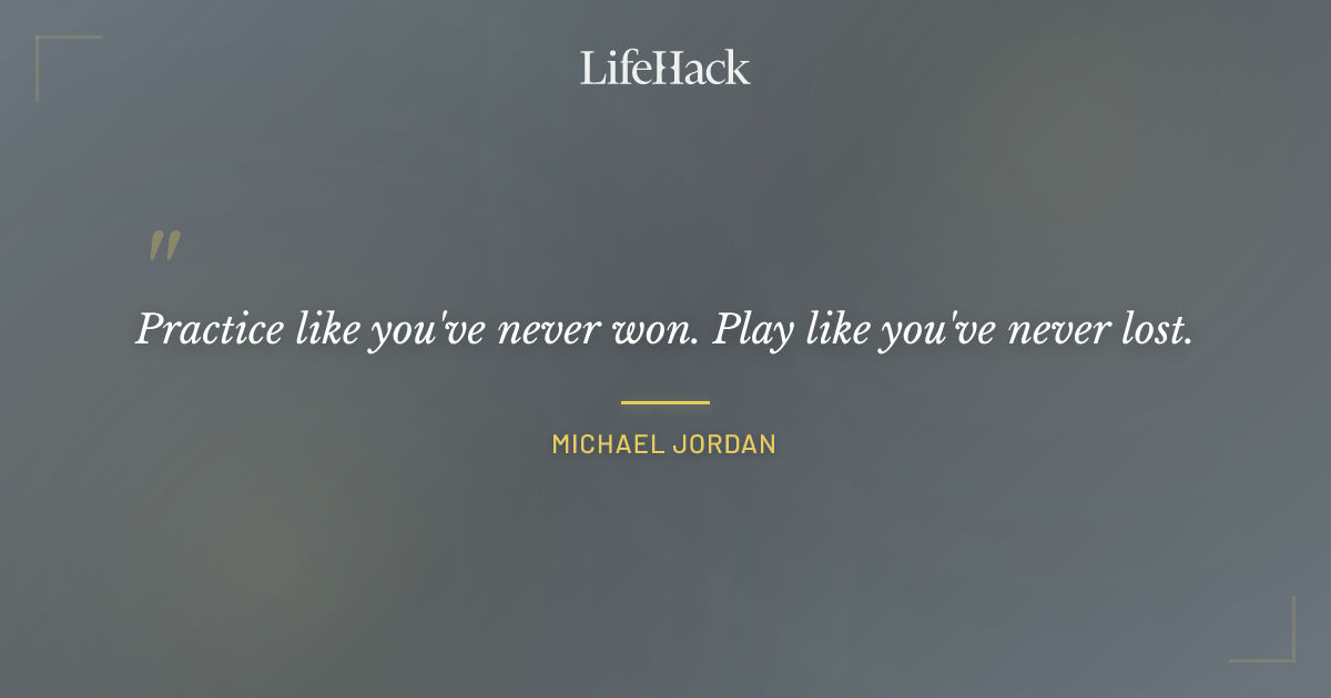 Quote by Michael Jordan