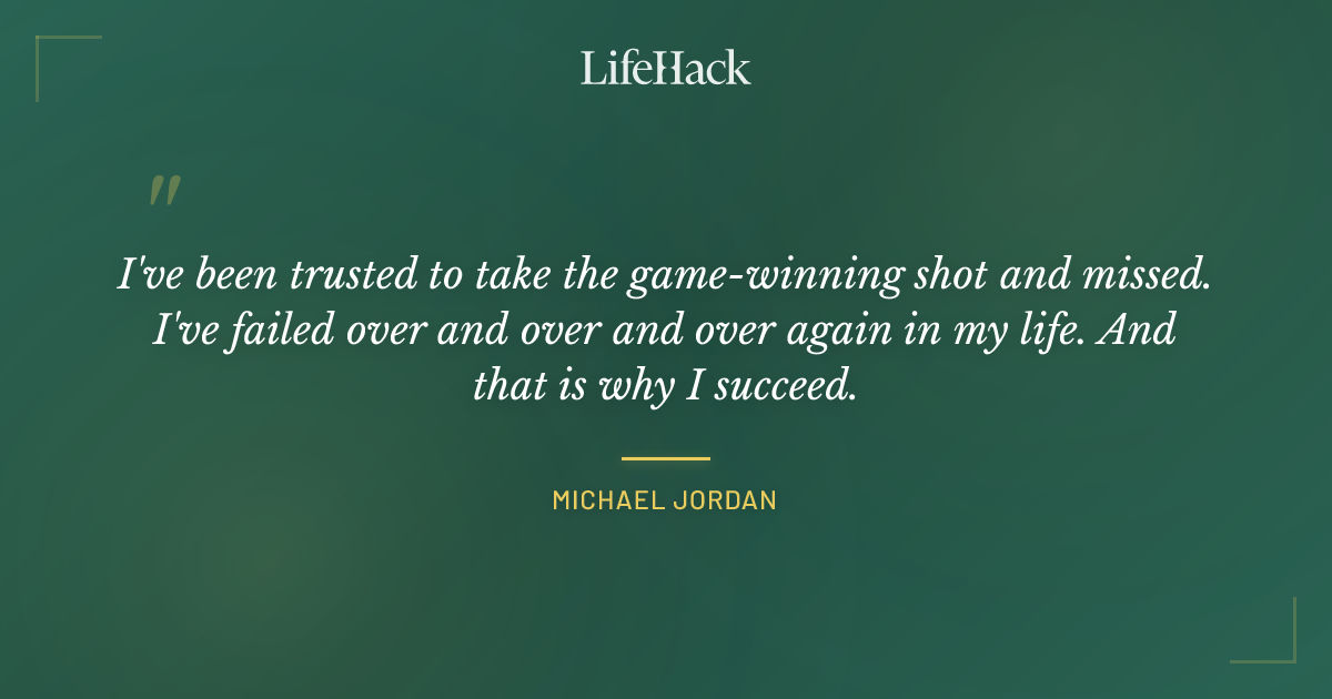 Quote by Michael Jordan