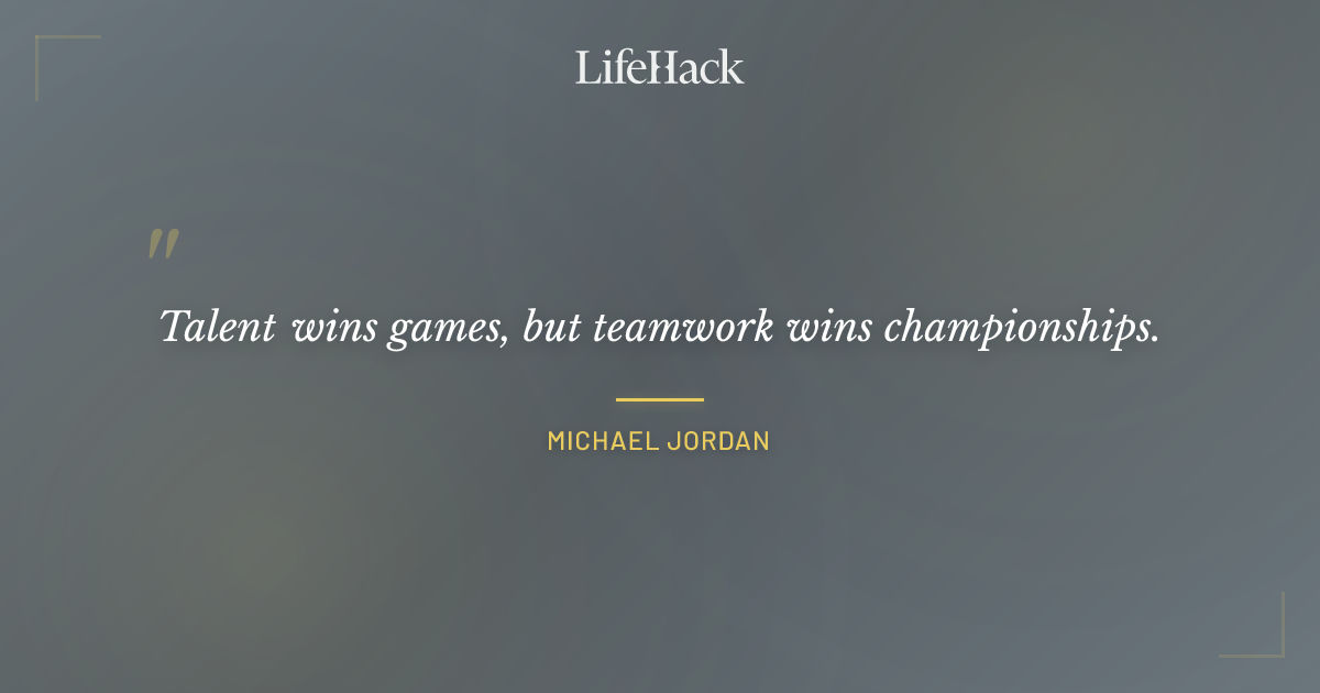 Quote by Michael Jordan
