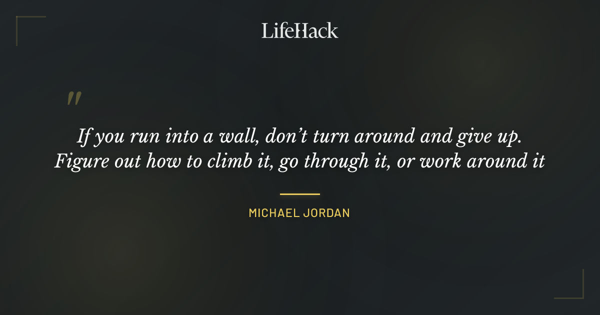 Quote by Michael Jordan