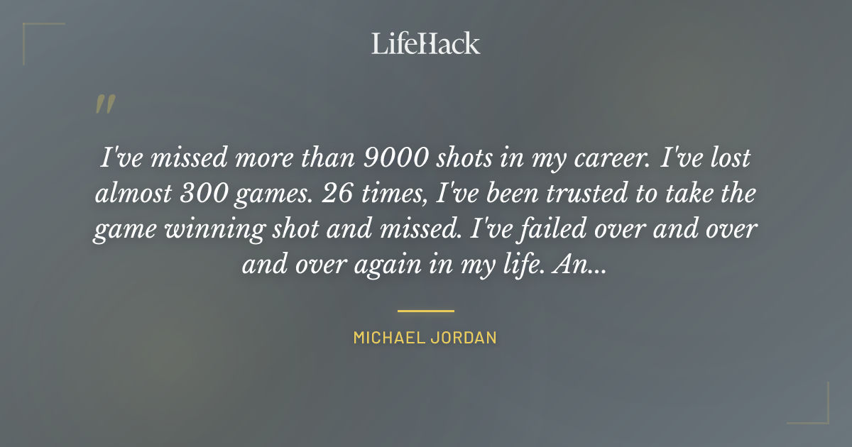 Quote by Michael Jordan