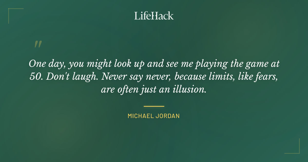 Quote by Michael Jordan