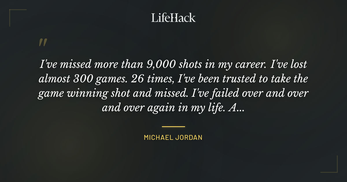 Quote by Michael Jordan