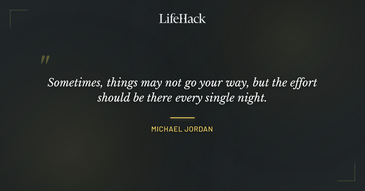 Quote by Michael Jordan