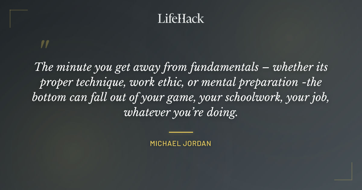 Quote by Michael Jordan