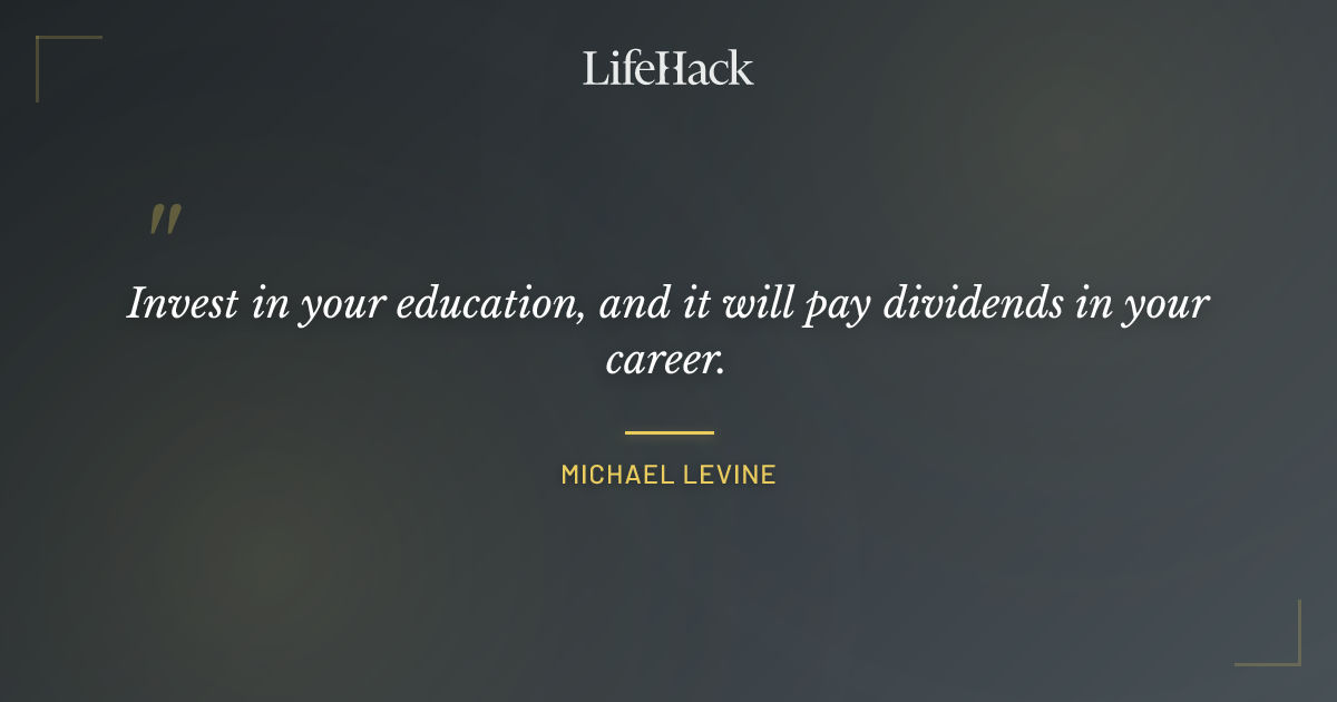 Quote by Michael Levine