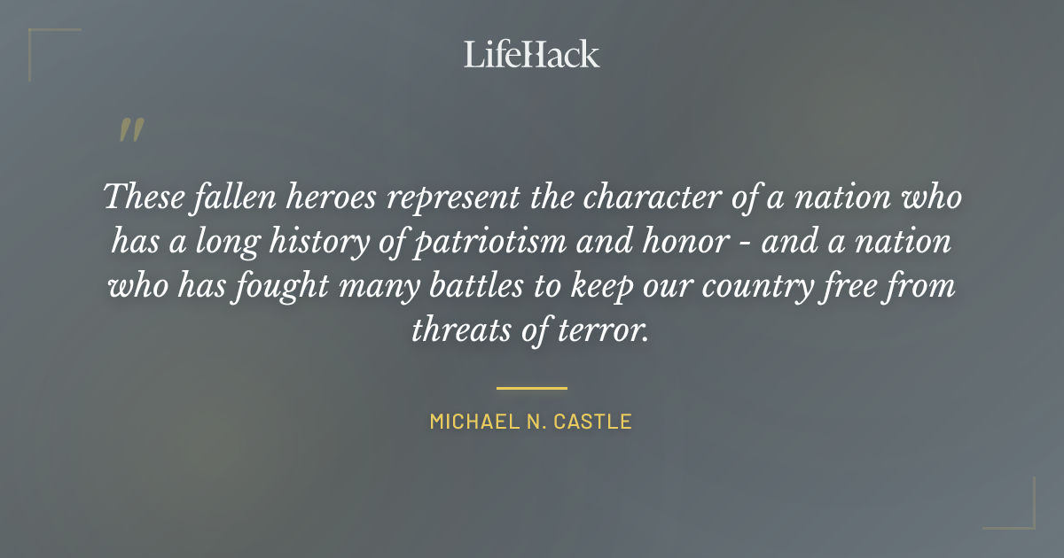 Quote by Michael N. Castle