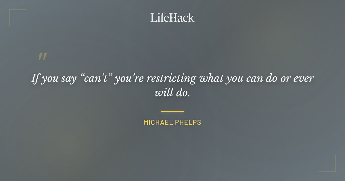Quote by Michael Phelps