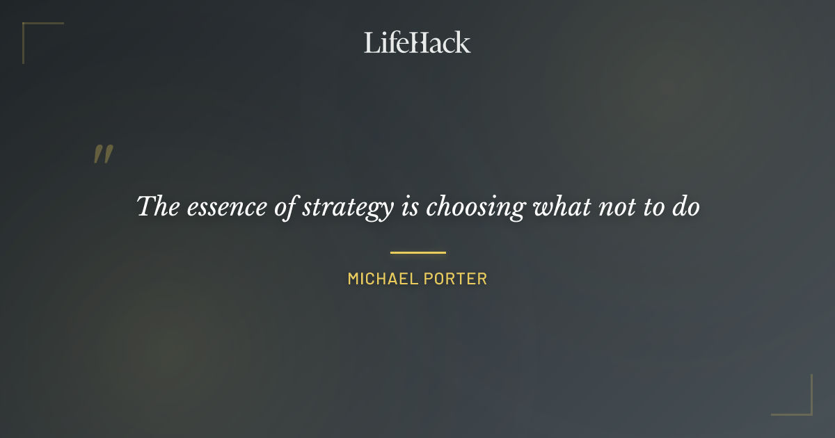 Quote by Michael Porter
