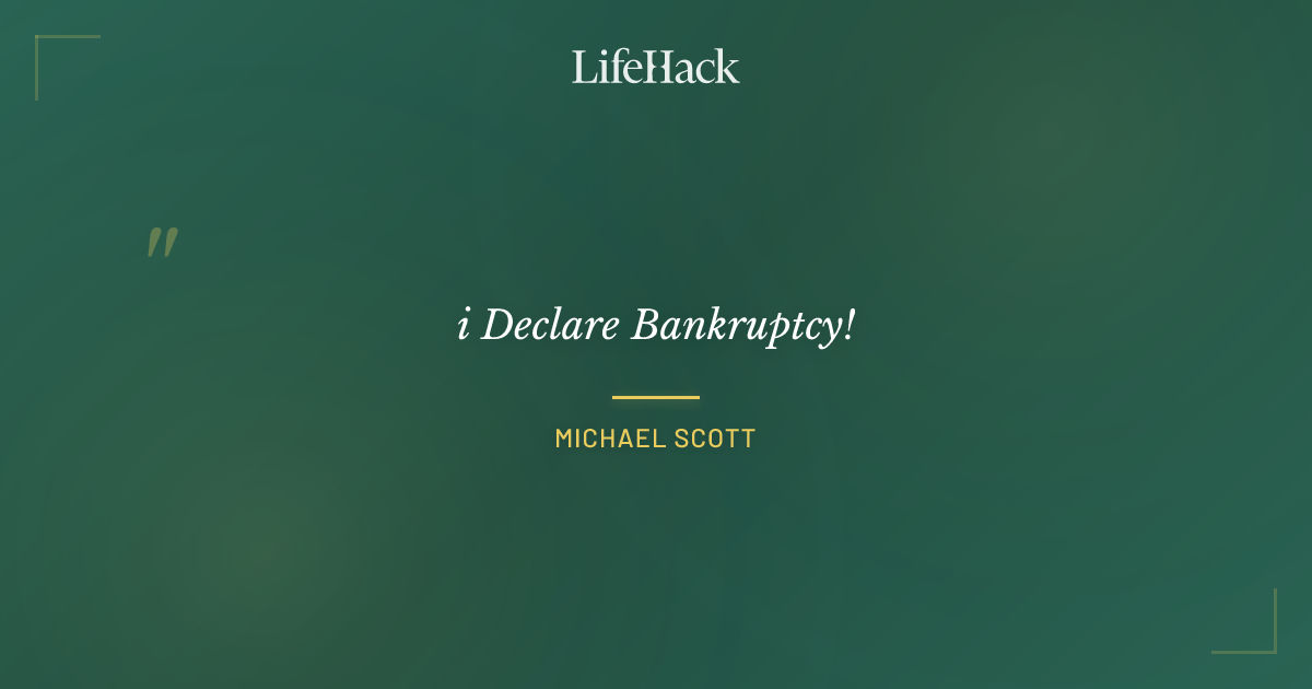 Quote by Michael Scott