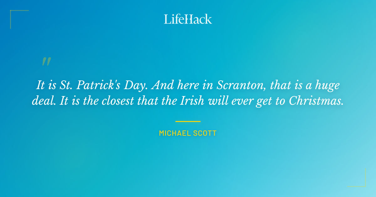 Quote by Michael Scott