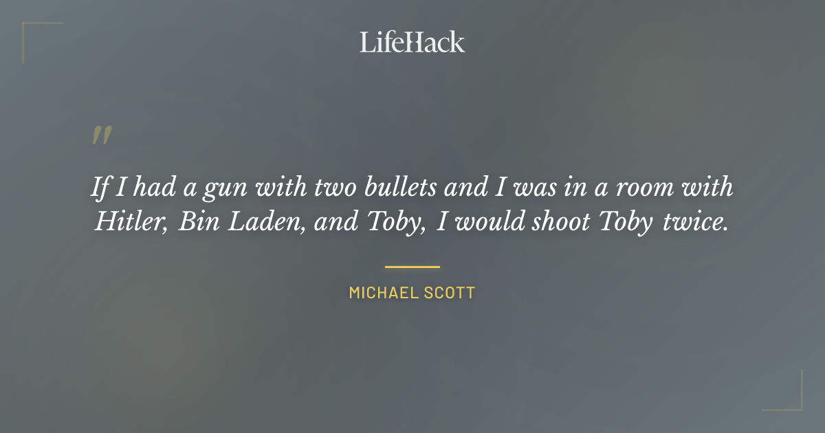 Quote by Michael Scott